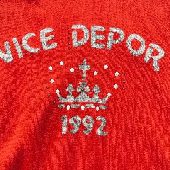 Vintage VICE DEPOR 100% Cashmere Turtleneck Sweater Size 40 M/L Red - Picture 8 of 8